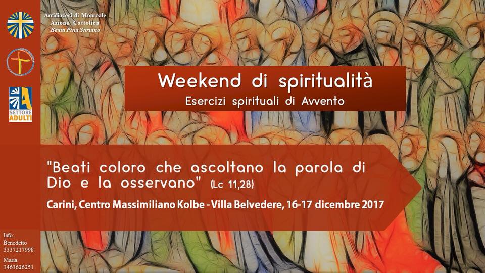 Weekend di spiritualità. Carini 16-17 dicembre 2017