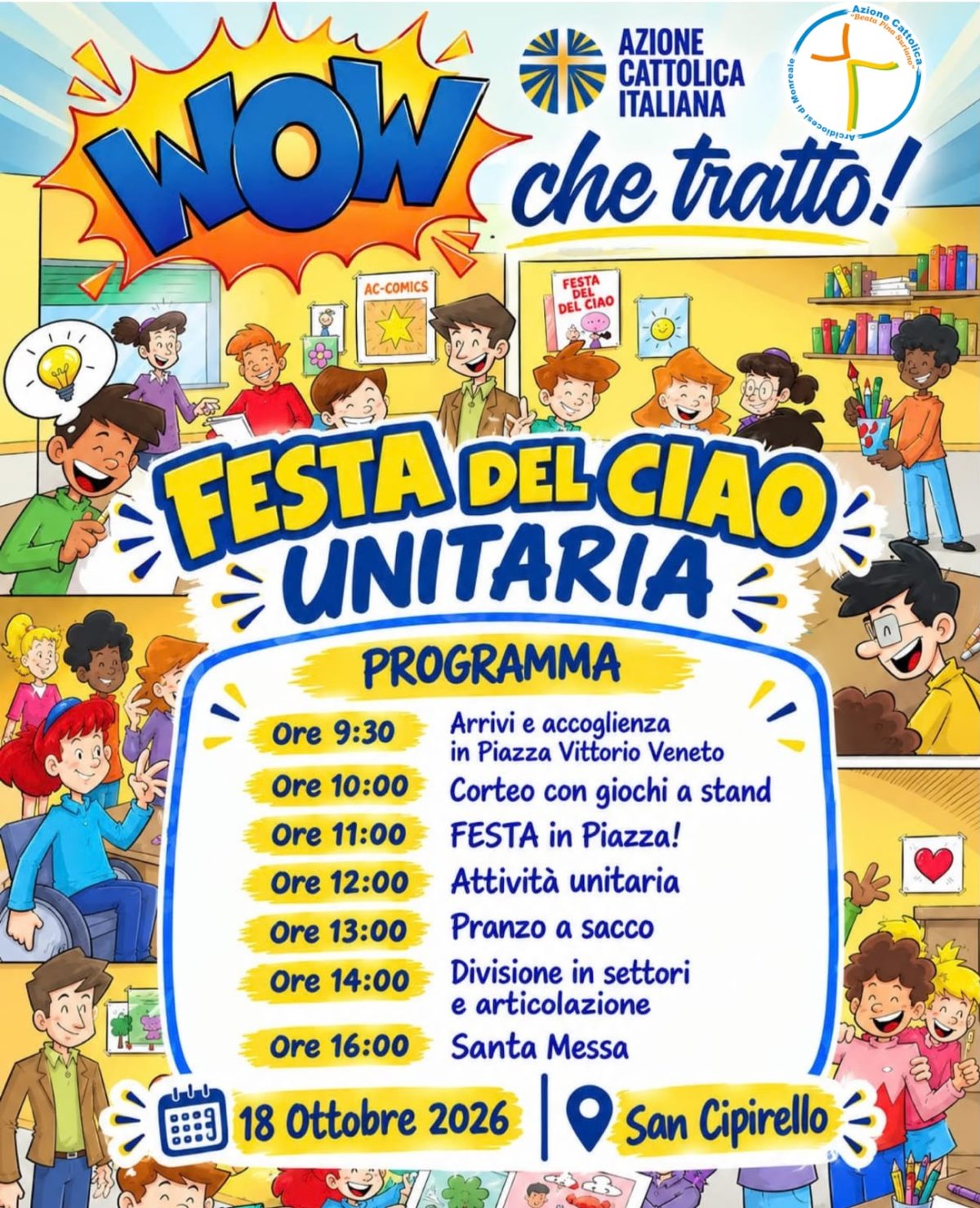 Festa del CIAO Unitaria – San Cipirello, 18 Ottobre 2026